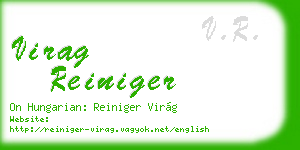virag reiniger business card